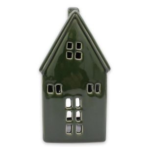 Ljushållare hus mörkgrön stor