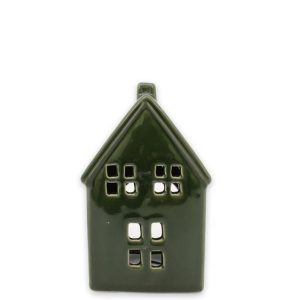 Ljushållare hus mörkgrön liten