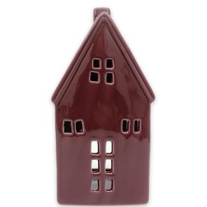 Ljushållare hus aubergine stor