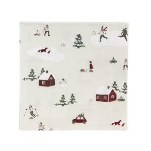 Papperservett vinterland