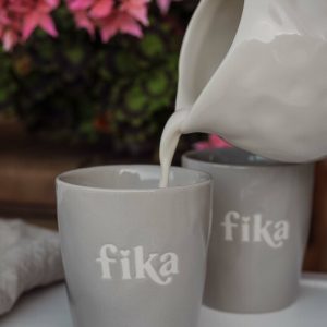 Majas mugg fika grå