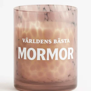 Doftljus i glas "Mormor"